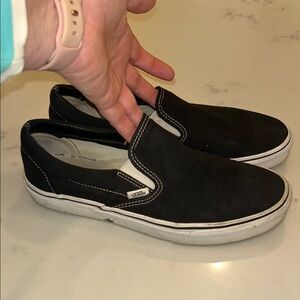 Black and White Slip-On Authentic Vans